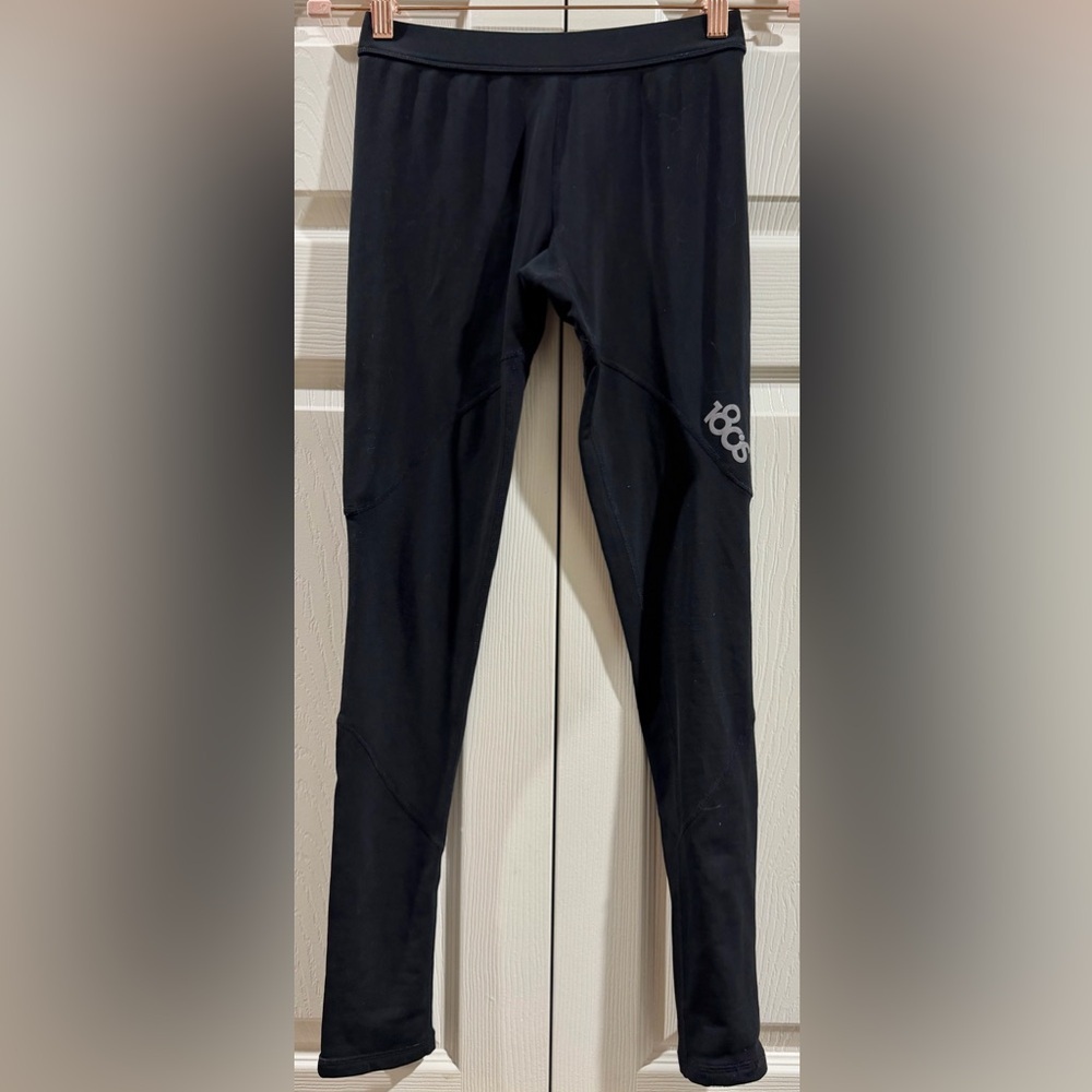 180s Women's Quantum Heat Running Tights Size M Black Athletic Gym Base Layer